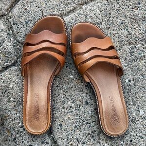 Madewell flat sandals Vachetta